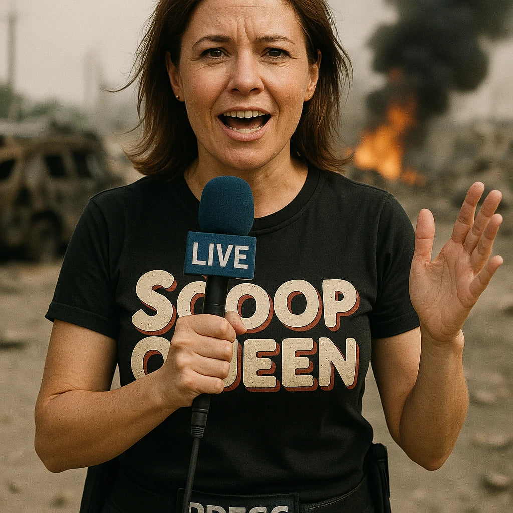 "Scoop Queen" journalist t shirt - product photo 8