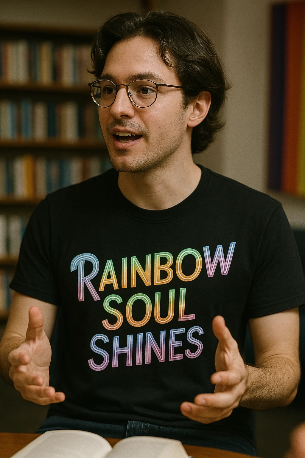 "Rainbow Soul Shines" lgbtq pride shirts - product photo 6