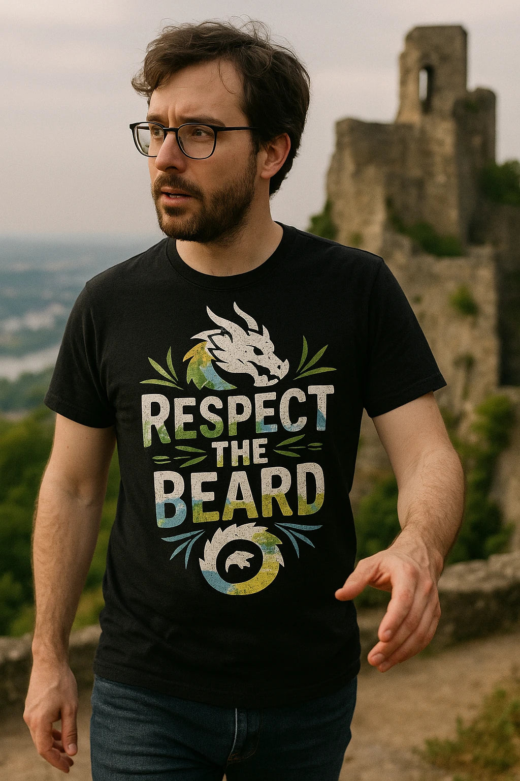 "Respect the Beard" dragons shirts - product photo 6