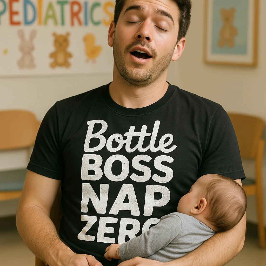 "Bottle Boss Nap Zero" new parents shirts - product photo 8