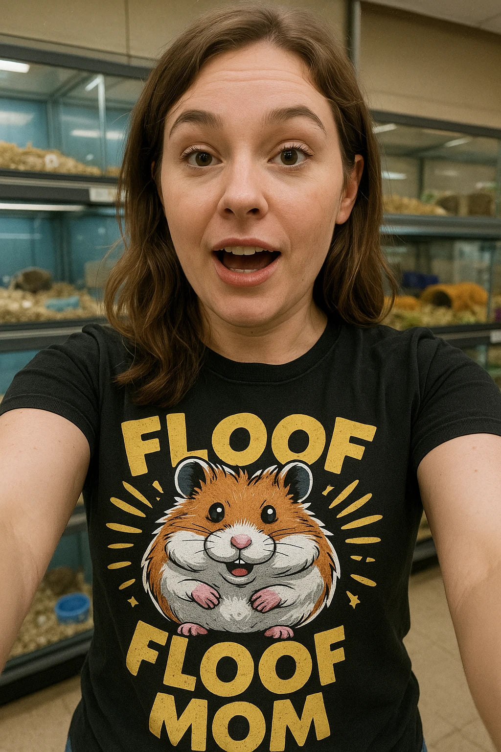 "Floof Mom" hamster t shirt - product photo 7