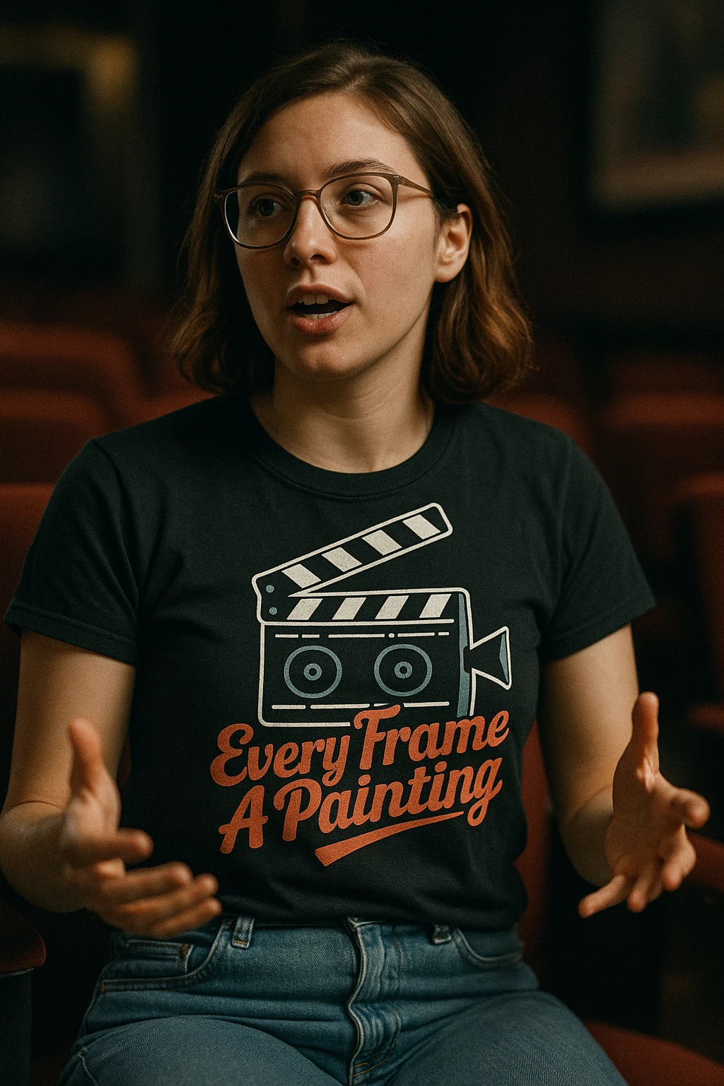 "Every Frame a Painting" black film director t shirt - a birthday gift for film director lover
