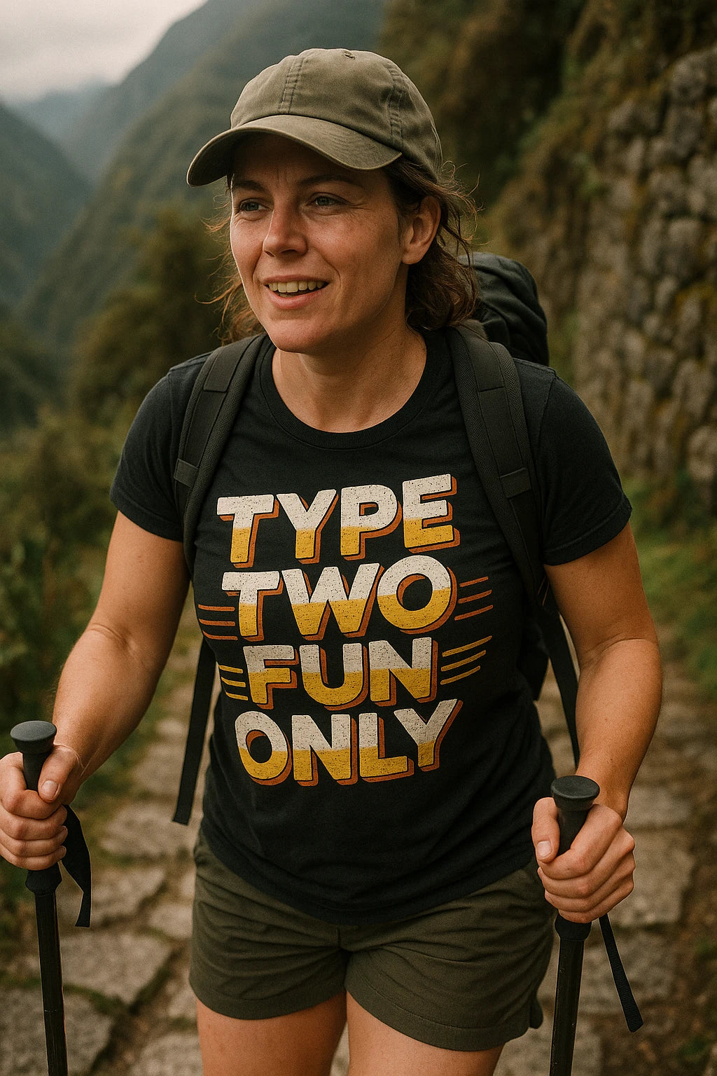 "Type Two Fun Only" black ghost adventure shirts - also one of the gifts for someone who likes adventure