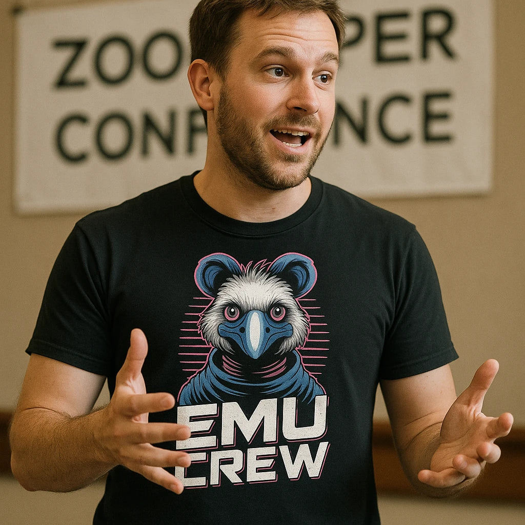 "Emu Crew" zookeeper neon t shirt - product photo 8