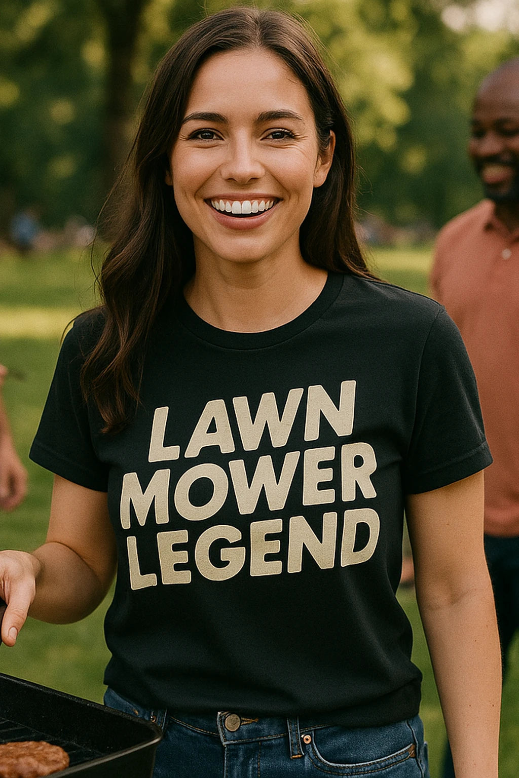 "Lawn Mower Legend" dad tee - product photo 7