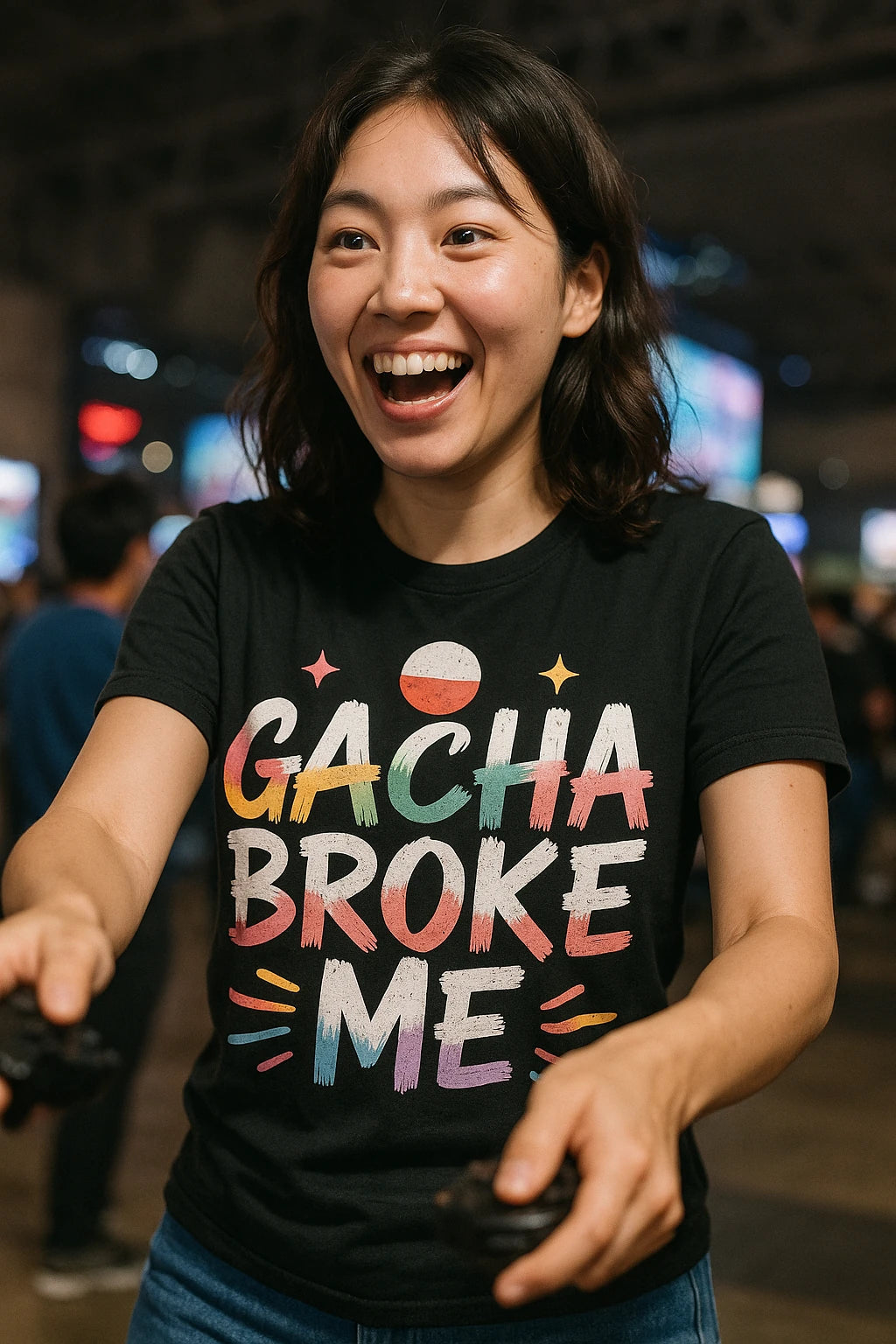 "Gacha Broke Me" tokyo t shirt - product photo 6