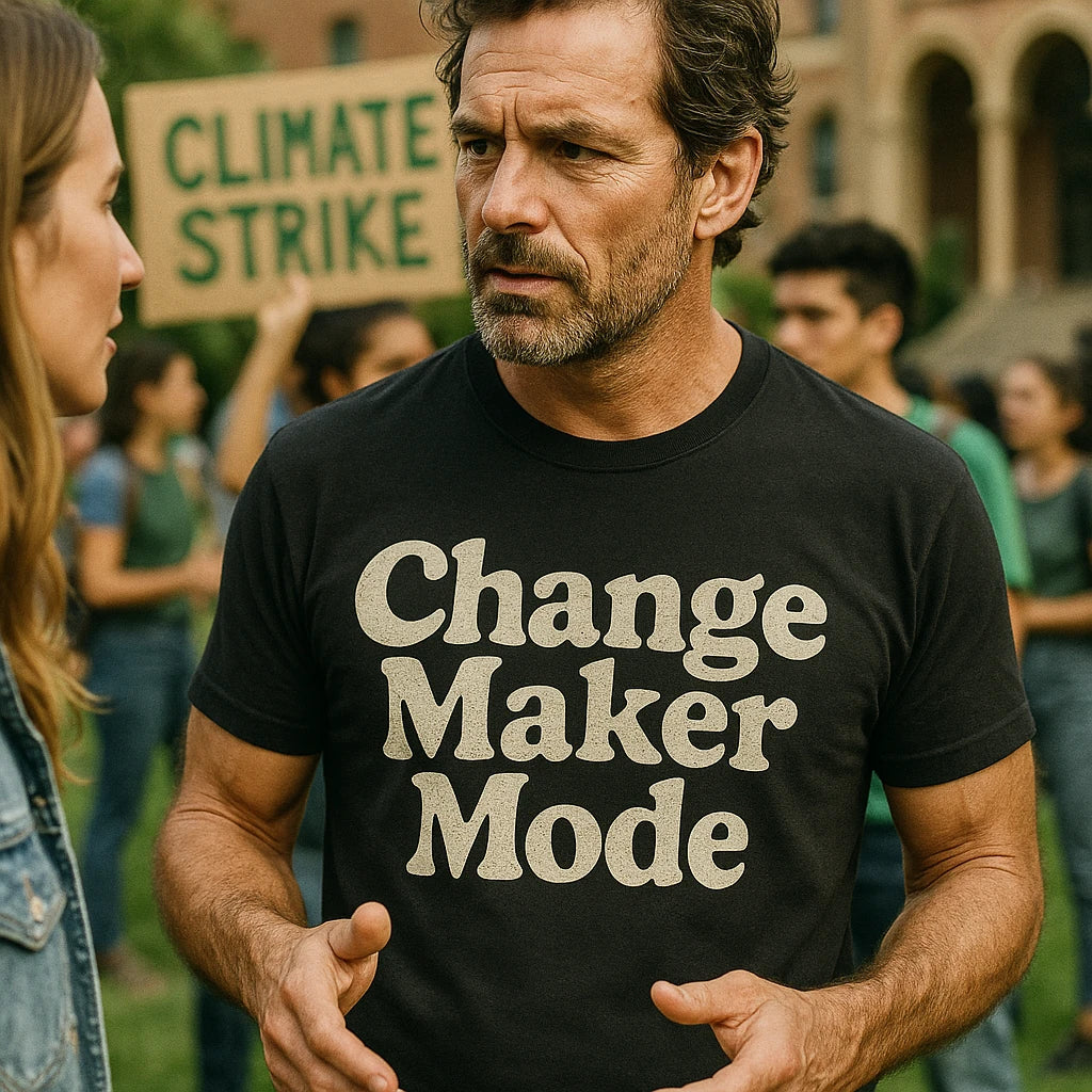 "Change Maker Mode" activism shirts - product photo 8