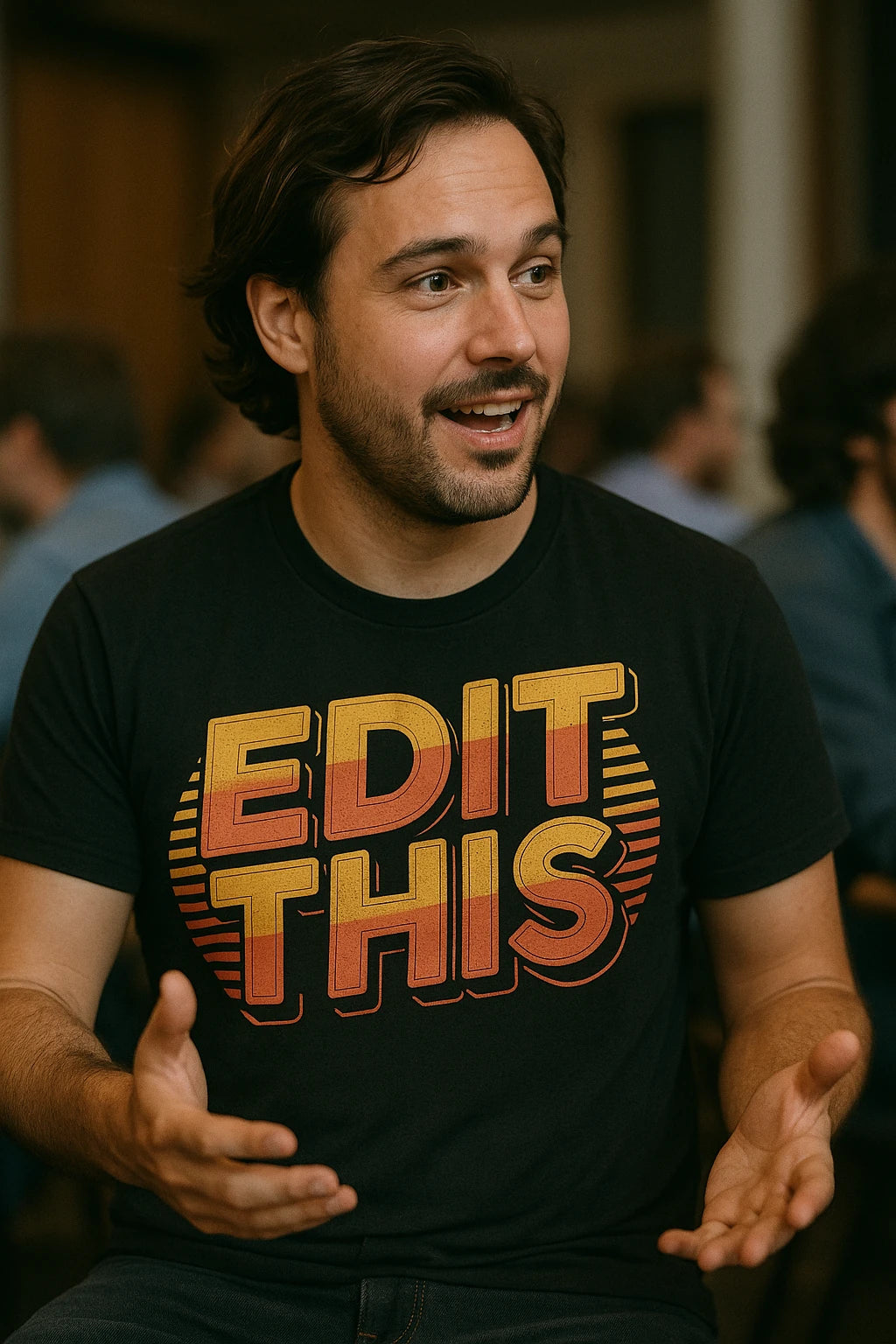 "Edit This" black journalist t shirt - a birthday gift for journalist lover
