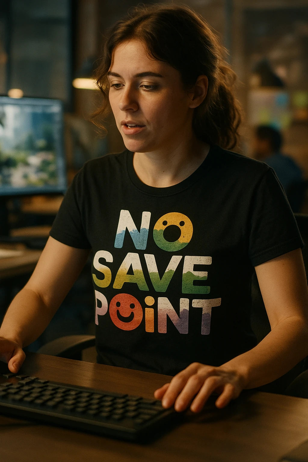 "No Save Point" black video game t shirt - a birthday gift ideas for video game lovers