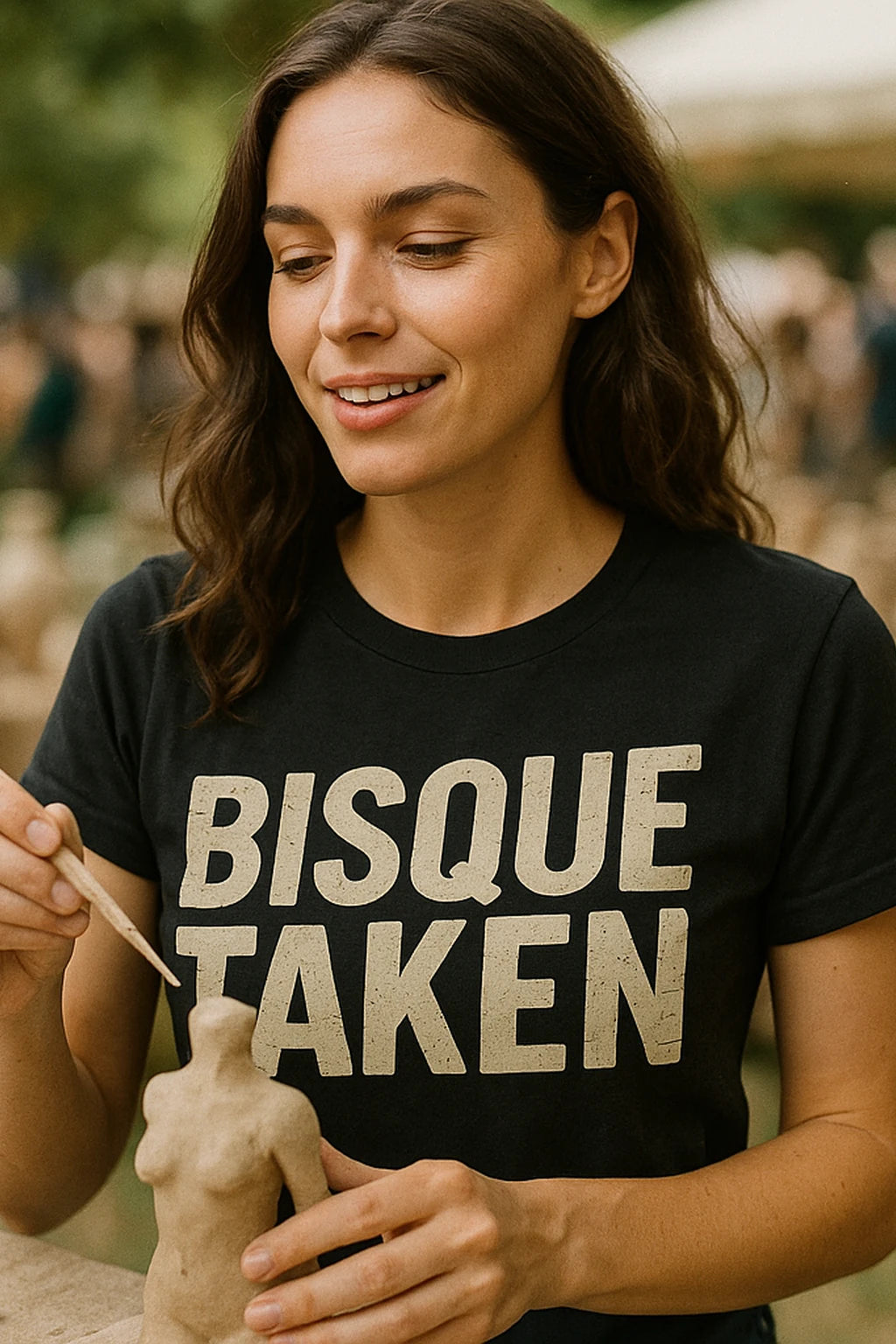 "Bisque Taken" ceramic tee - product photo 7
