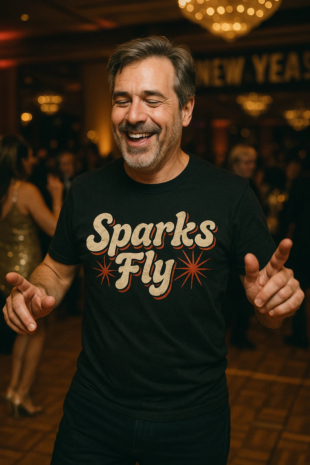 "Sparks Fly" new years eve shirts for women - product photo 6