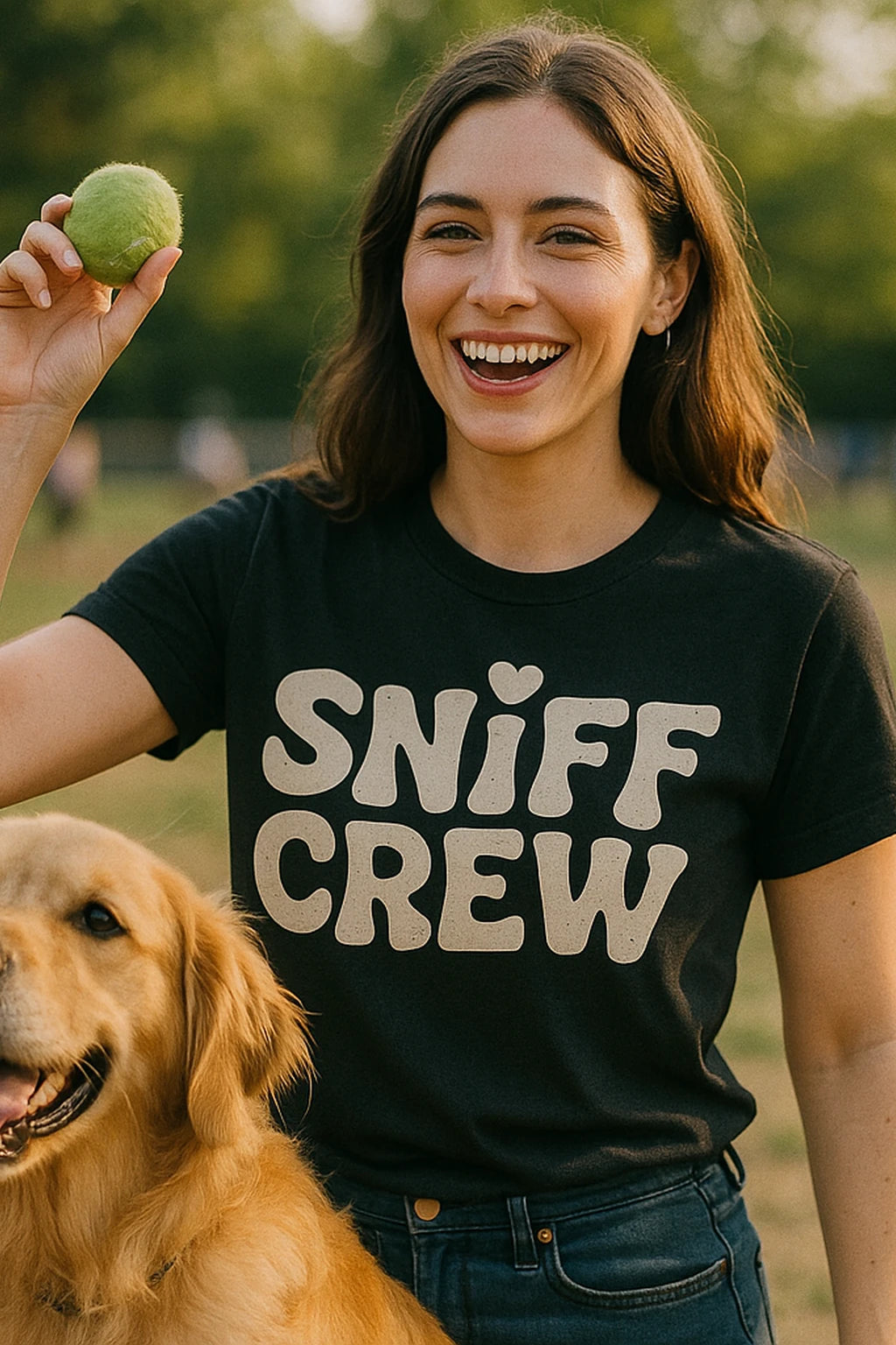 "Sniff Crew" black funny t shirts for dog lovers - a birthday gift for dog lovers lover