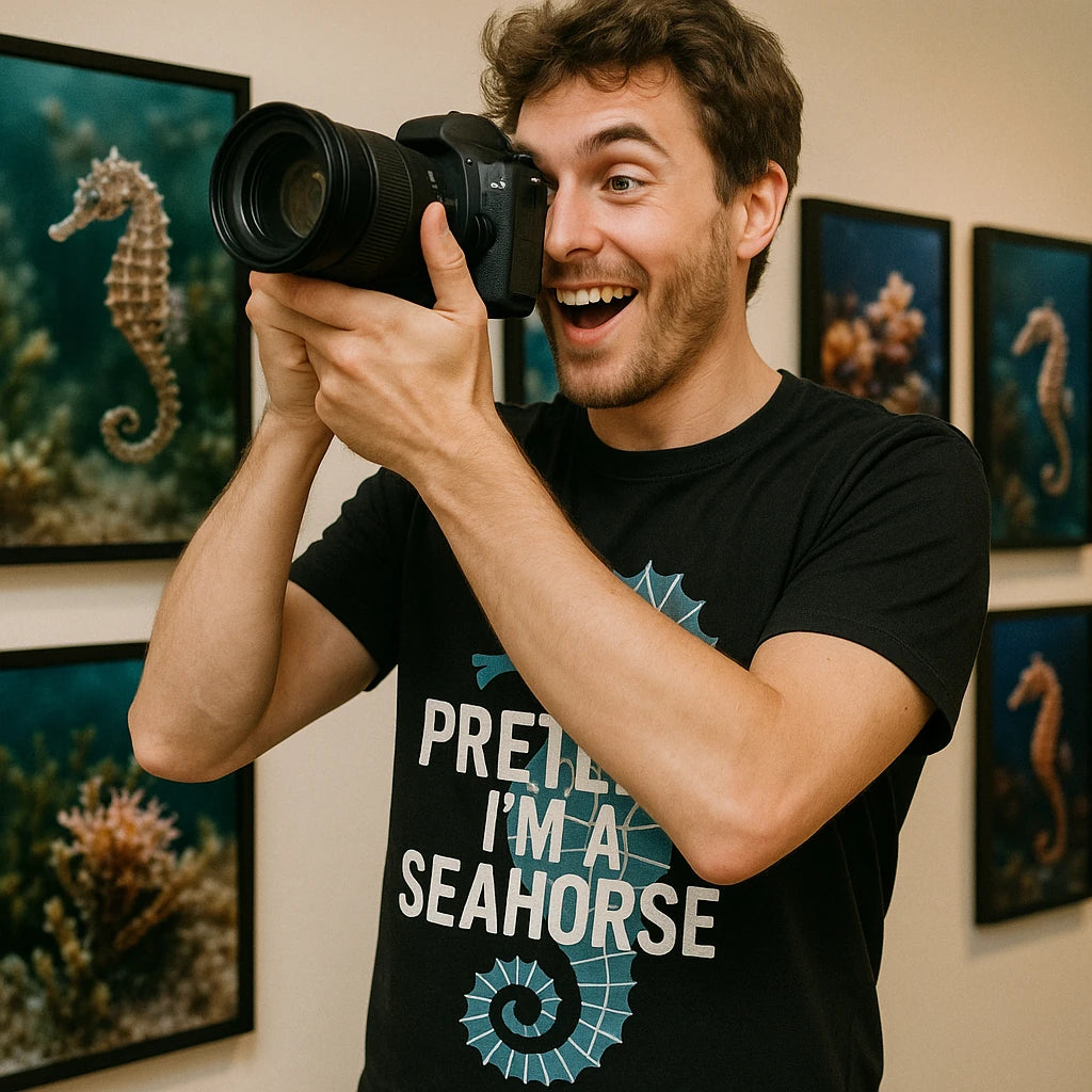 "Pretend I'M a Seahorse" seahorse shirts - product photo 8