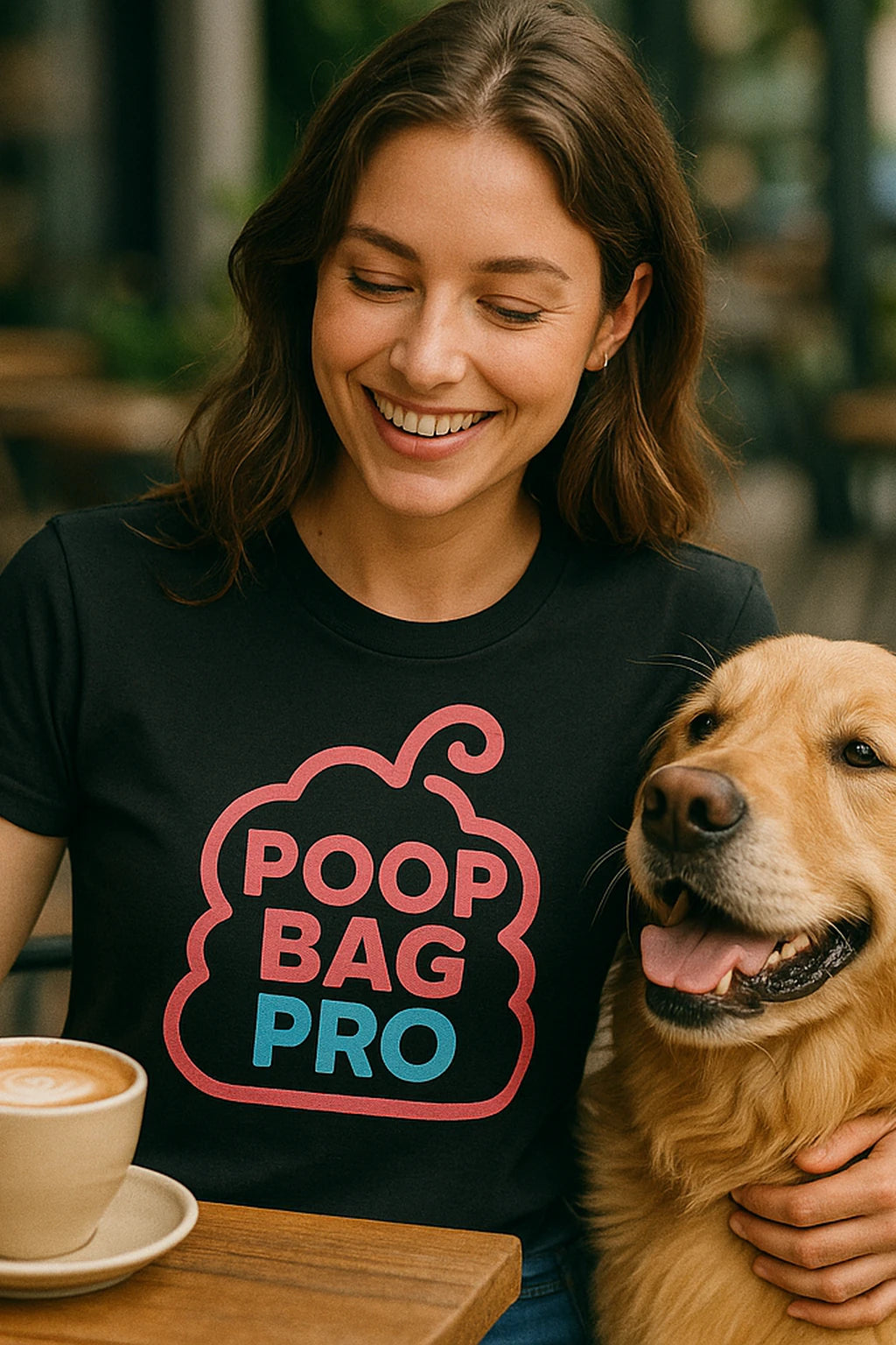"Poop Bag Pro" black animal lovers t shirts - a birthday gift for dog lovers lover