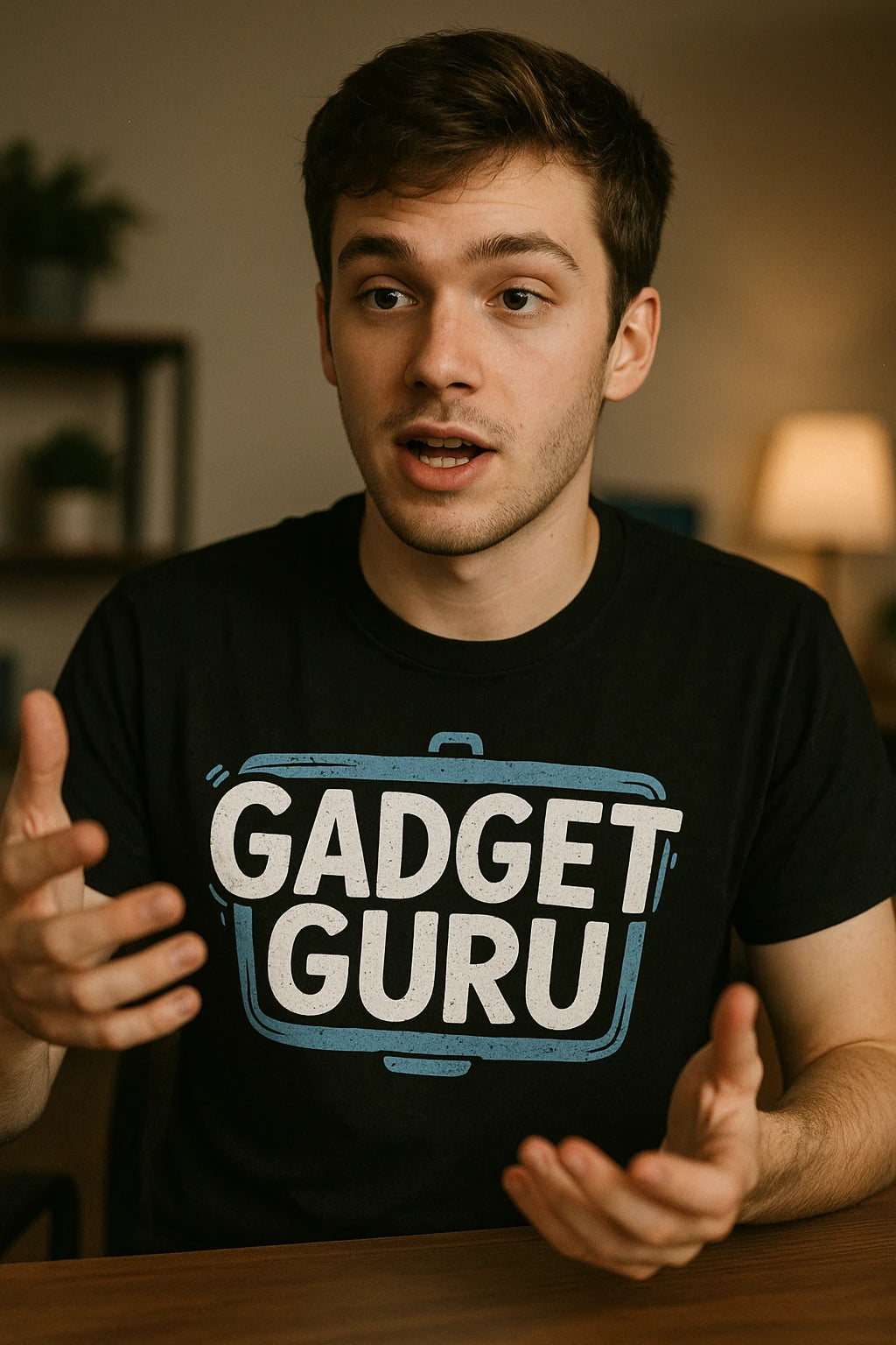 "Gadget Guru" black gadget t shirt - a christmas presents for gadget lover