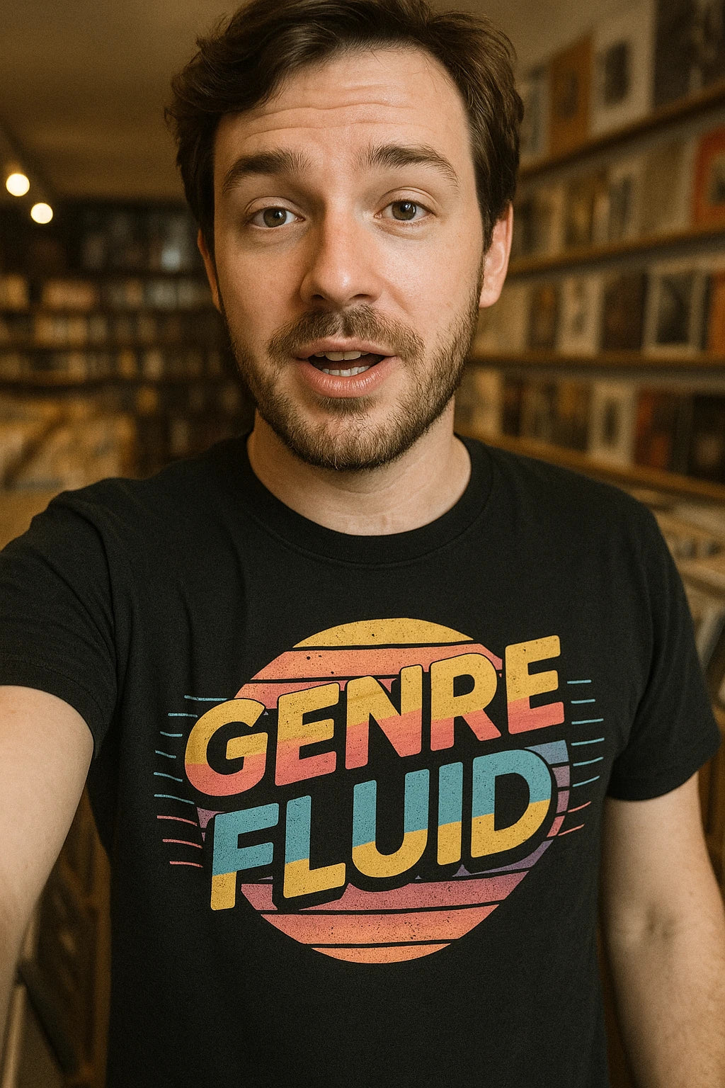 "Genre Fluid" music t shirt - product photo 7