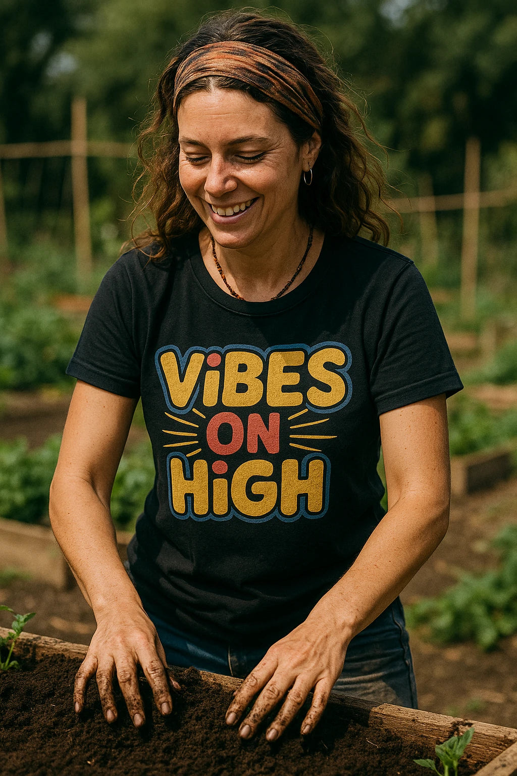 "Vibes on High" black growth mindset tshirts - a birthday gift for growth mindset lover