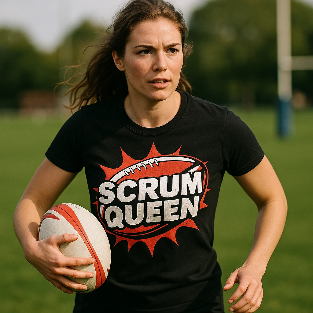 "Scrum Queen" mens rugby shirts - product photo 9