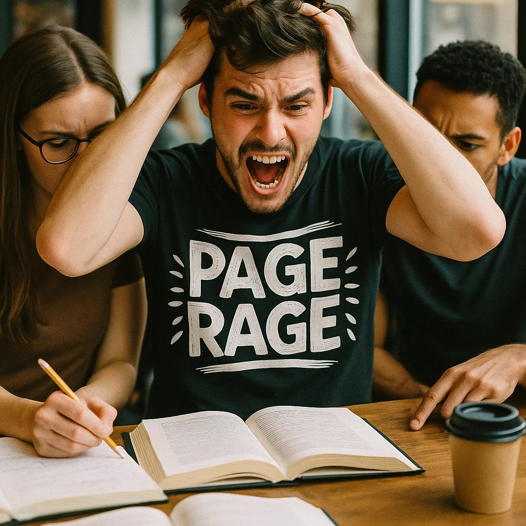 "Page Rage" studying shirts - product photo 8