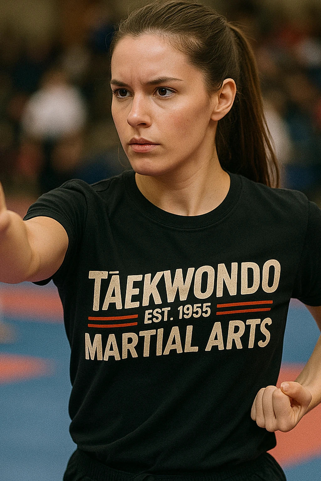 "Taekwondo Est 1955 Martial Arts" martial arts tee shirts - product photo 7