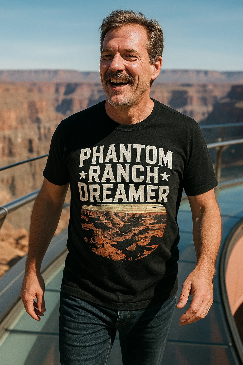 "Phantom Ranch Dreamer" black i hiked the grand canyon t shirt - a birthday gift for the grand canyon lover