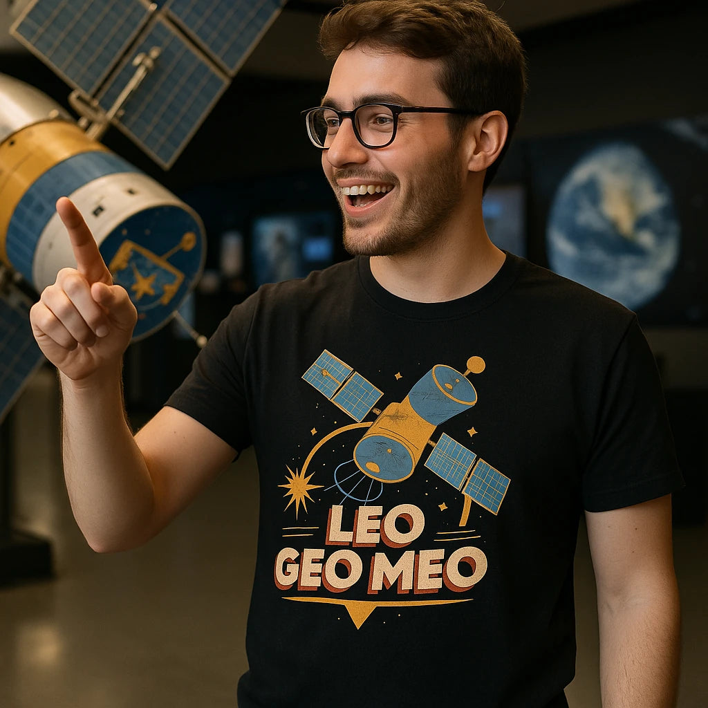 "Leo Geo Meo" satellite t shirt - product photo 8