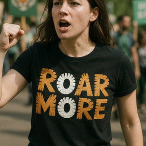"Roar More" tiger tee shirt - product photo 6