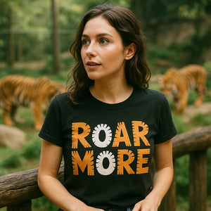 "Roar More" tiger tee shirt - product photo 9