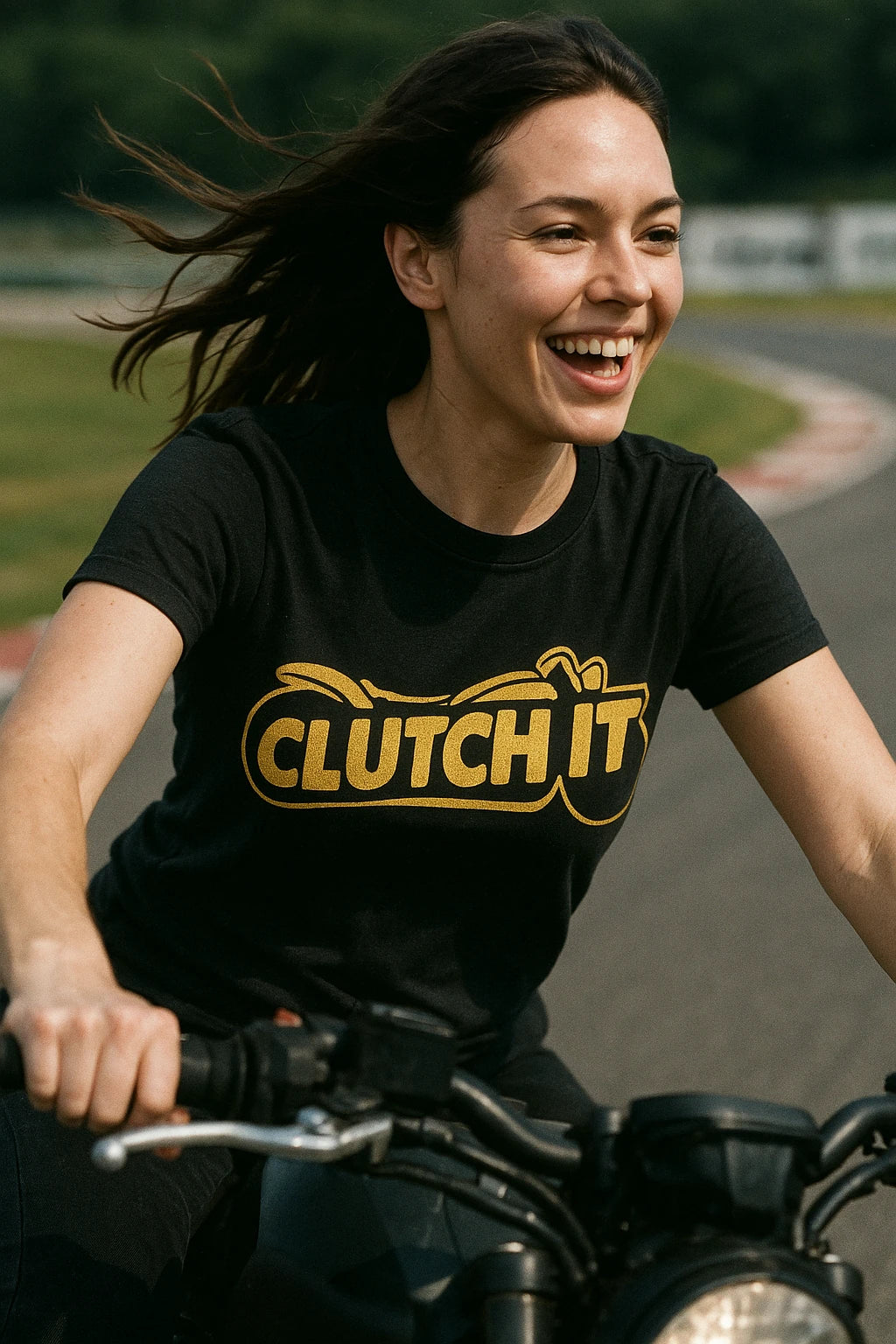 "Clutch It" black motorcycle shirts - also a armored motorcycle shirt for summer