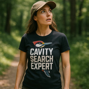 "Cavity Search Expert" woodpecker shirts - product photo 9