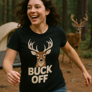 "Buck Off" deer t shirt - product photo 6