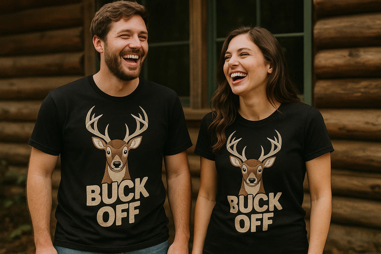 Person wearing the black deer t shirt graphic tee - 