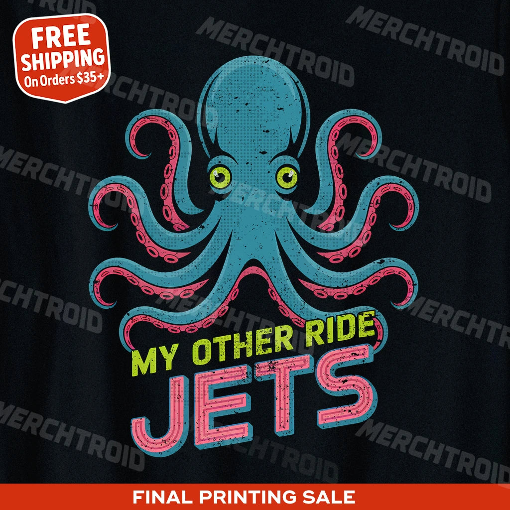 "My Other Ride Jets" octopuses t shirt - product photo 10