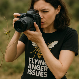 "Flying Anger Issues" wasps shirts - product photo 8