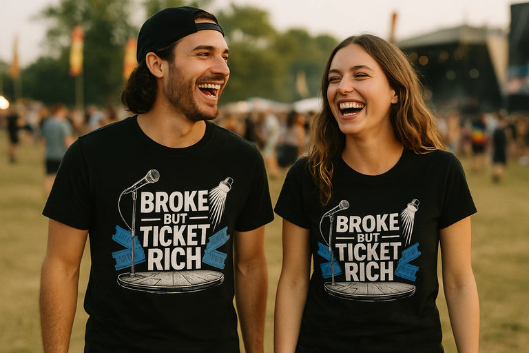 Person wearing the black vintage concert t shirts graphic tee - 