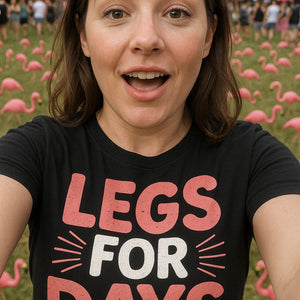 "Legs for Days" flamingo shirts - product photo 8