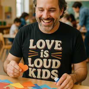 "Love Is Loud Kids" family life t shirt - product photo 8