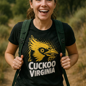 "Cuckoo Virginia" black t shirt cuckoo - a birthday gift for cuckoo lover
