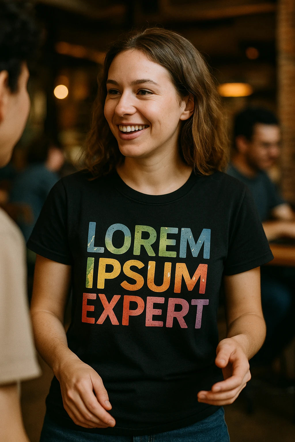 "Lorem Ipsum Expert" graphic design t shirt - product photo 6
