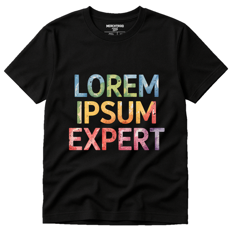 Black Graphic Design T Shirt - 