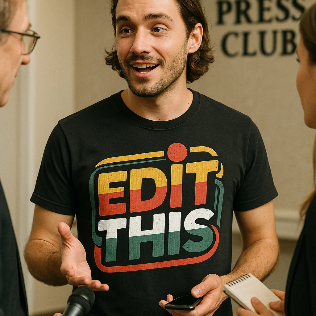 "Edit This" journalist t shirt - product photo 8
