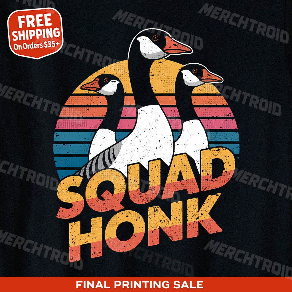 "Squad Honk" geese t shirt - product photo 10