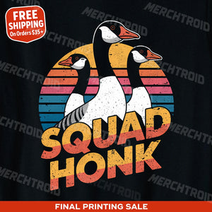 "Squad Honk" geese t shirt - product photo 10