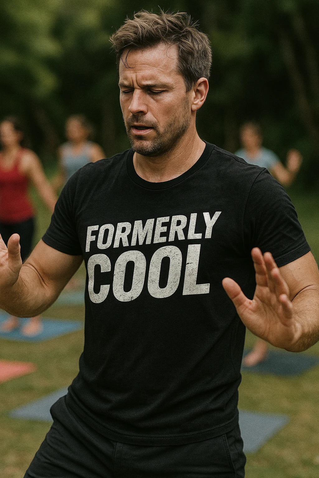 "Formerly Cool" black parent identity crisis shirts - a birthday gift for parent identity crisis lover