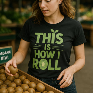 "This Is How I Roll" black kiwis shirts - a birthday gift for kiwis lover