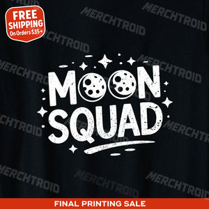 "Moon Squad" blue moon t shirt - product photo 10