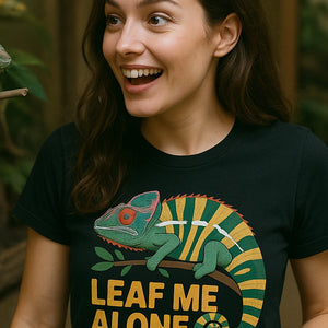 "Leaf Me Alone" chameleon shirts - product photo 7