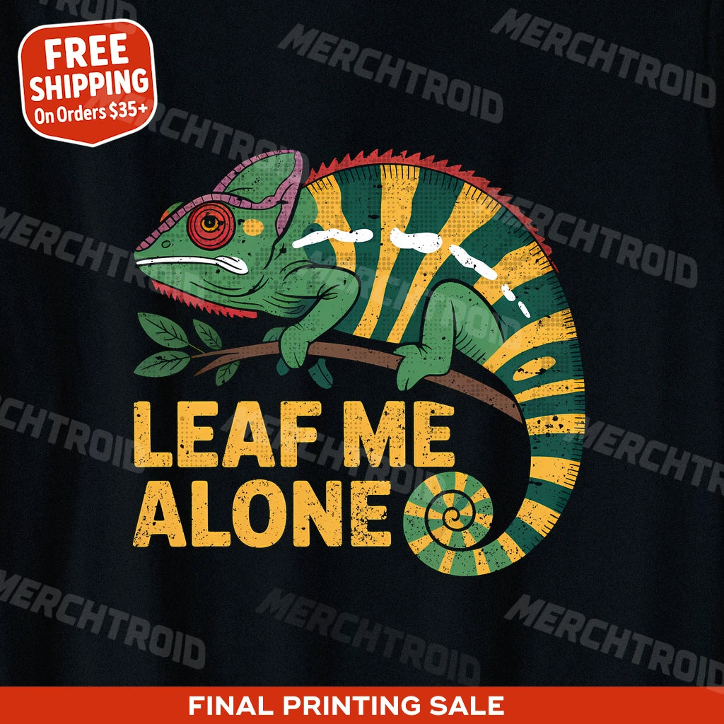 "Leaf Me Alone" chameleon shirts - product photo 9
