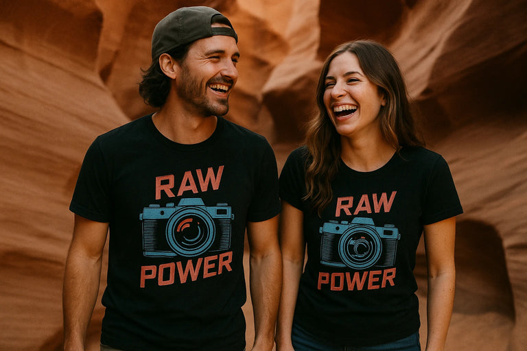Person wearing the black photographer t shirt graphic tee - 