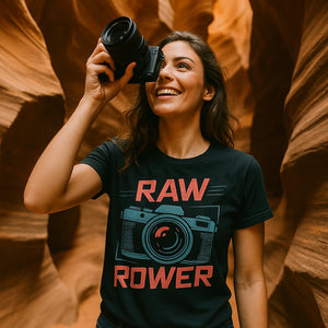 "Raw Power" photographer t shirt - product photo 9